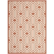 Safavieh Courtyard Beige Indoor Outdoor Rug - 4' x 5'7
