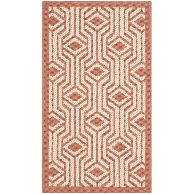 Safavieh Courtyard Beige Indoor Outdoor Rug - 5'3