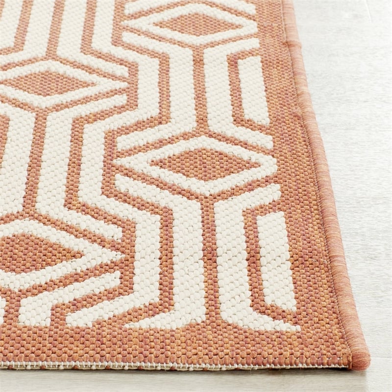 Safavieh Courtyard Beige Indoor Outdoor Rug - 8' x 11'