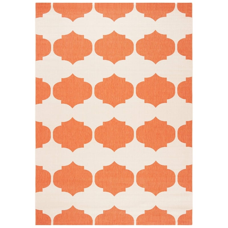 Safavieh Courtyard Beige Indoor Outdoor Rug - 6'7