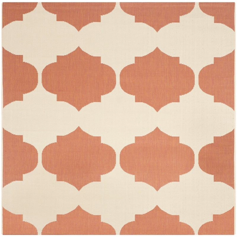Safavieh Courtyard Beige Indoor Outdoor Rug - Square 5'3