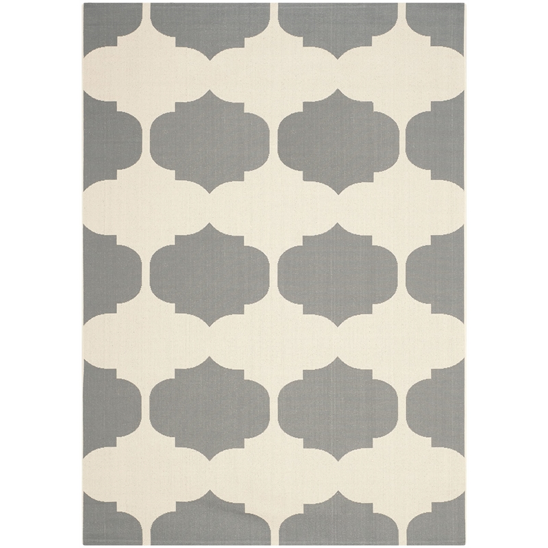 Safavieh Courtyard Beige Indoor Outdoor Rug - 6'7