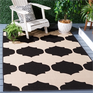 Safavieh Courtyard Beige Indoor Outdoor Rug - 5'3&quot x 7'7&quot