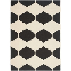 Safavieh Courtyard Beige Indoor Outdoor Rug - 6'7&quot x 9'6&quot