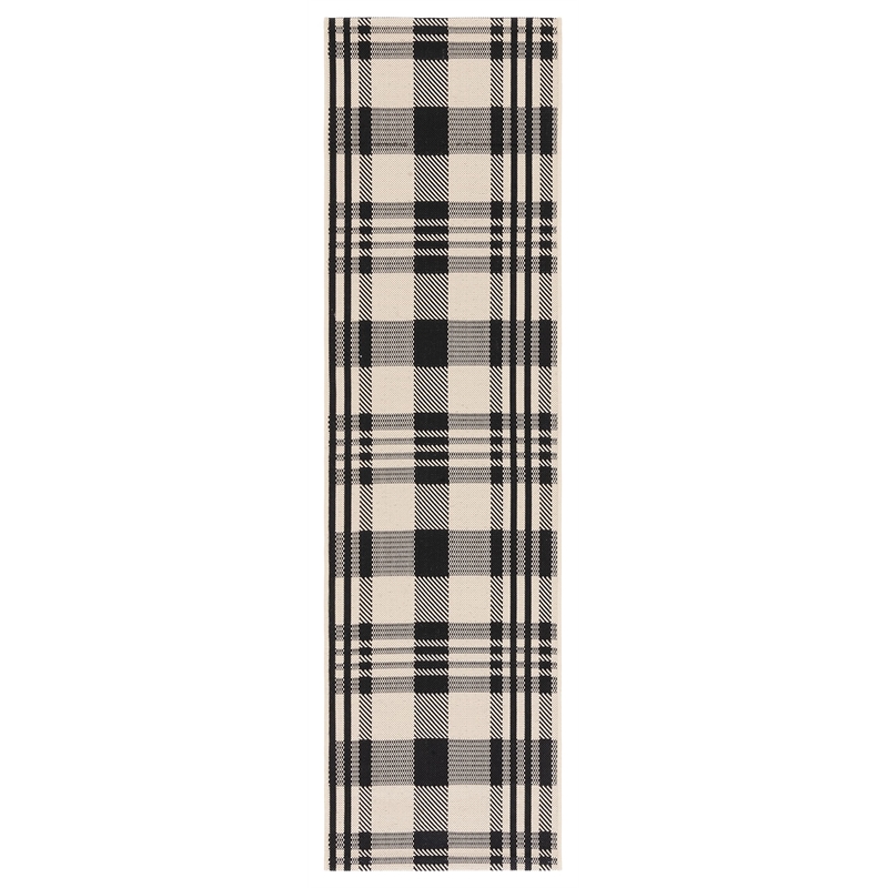 Safavieh Courtyard Black Indoor Outdoor Rug - Runner 2'3
