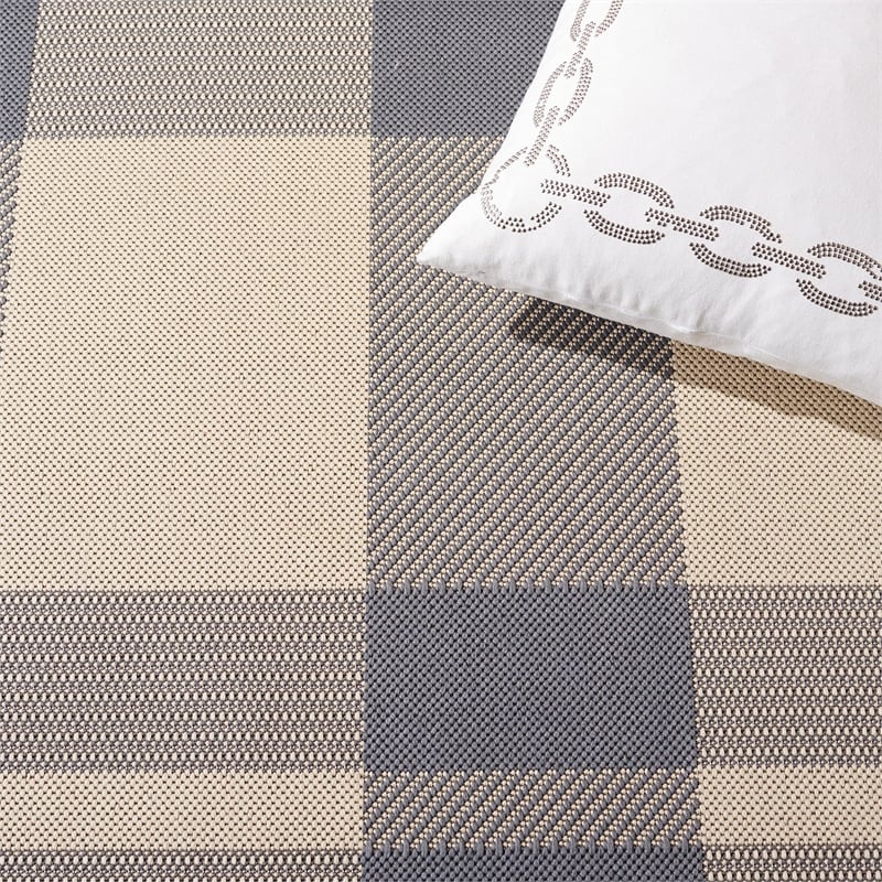 Safavieh Courtyard Grey Indoor Outdoor Rug - Runner 2'3