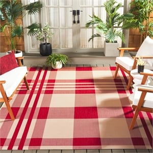 Safavieh Courtyard Red Indoor Outdoor Rug - 9' x 12'