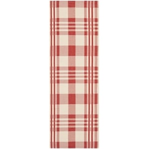 Safavieh Courtyard Red Indoor Outdoor Rug - Runner 2'3&quot x 10'