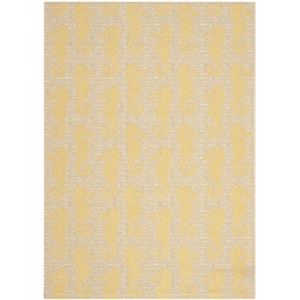 Safavieh Courtyard Beige Indoor Outdoor Rug - 4' x 5'7&quot
