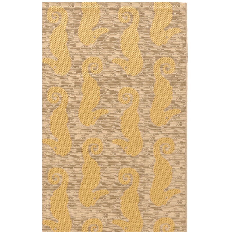 Safavieh Courtyard Beige Indoor Outdoor Rug - 5'3