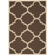Safavieh Courtyard Dark Brown Indoor Outdoor Rug - 4' x 5'7