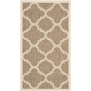 Safavieh Courtyard Brown Indoor Outdoor Rug - 2' x 3'7&quot