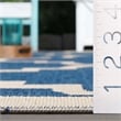 Safavieh Courtyard Blue Indoor Outdoor Rug - Square 7'10