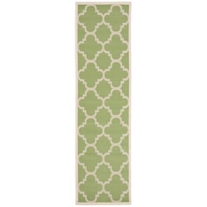 Safavieh Courtyard Green Indoor Outdoor Rug - Runner 2'3&quot x 8'