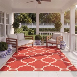 Safavieh Courtyard Red Indoor Outdoor Rug - 8' x 11'