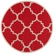 Safavieh Courtyard Red Indoor Outdoor Rug - Round 7'10