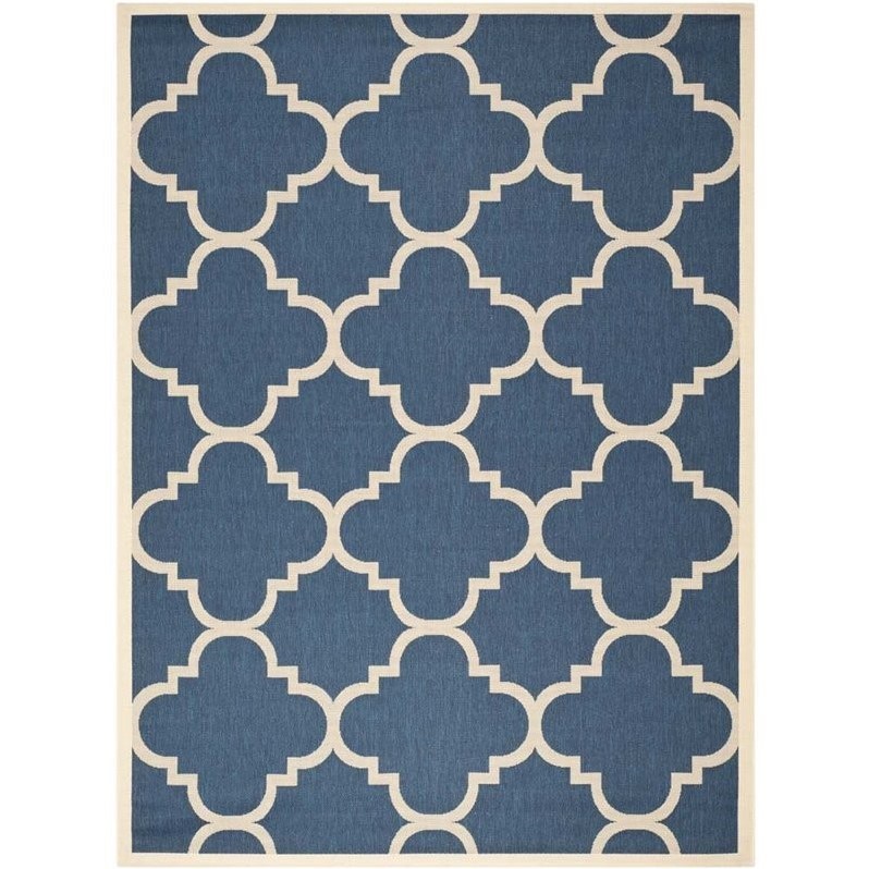 Safavieh Courtyard Navy Indoor Outdoor Rug 9 X 12 Cy6243 268 Safavieh Courtyard Navy Indoor Outdoor