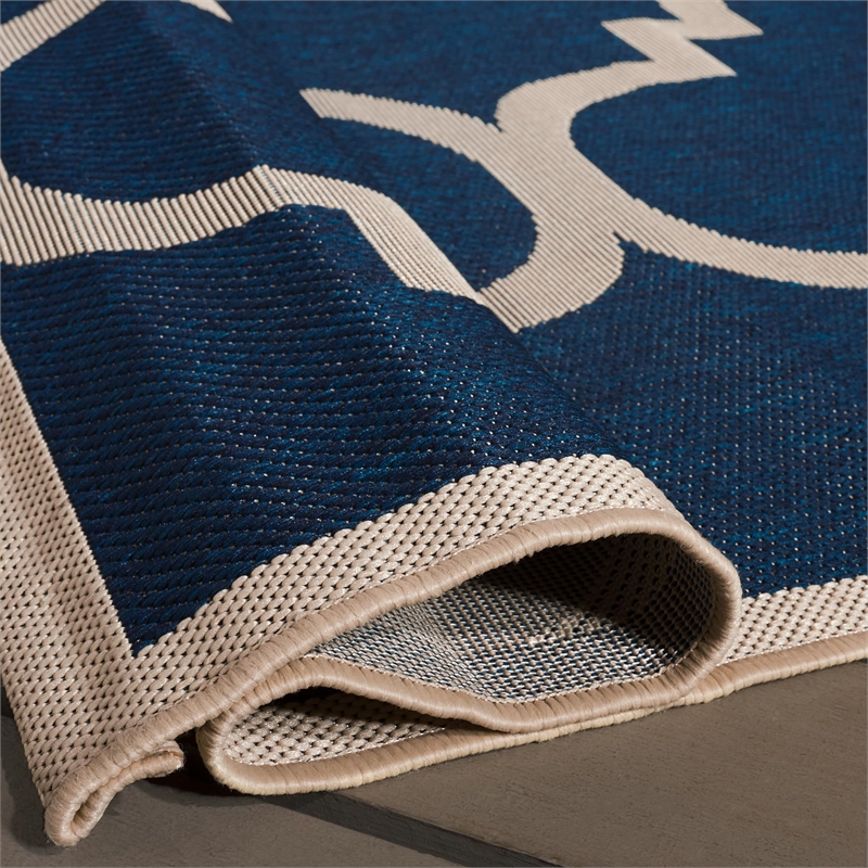 Safavieh Courtyard Navy Indoor Outdoor Rug - Runner 2'3