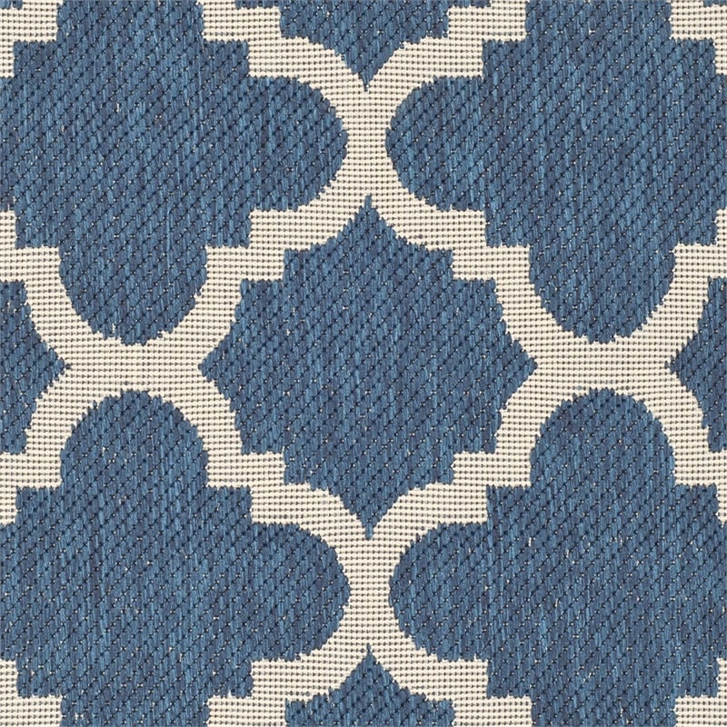 Safavieh Courtyard Navy Indoor Outdoor Rug - Runner 2'7