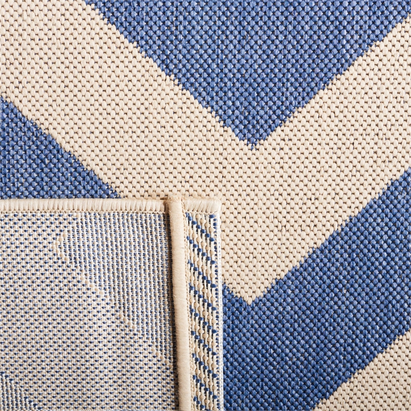 Safavieh Courtyard Blue Indoor Outdoor Rug - Square 5'3