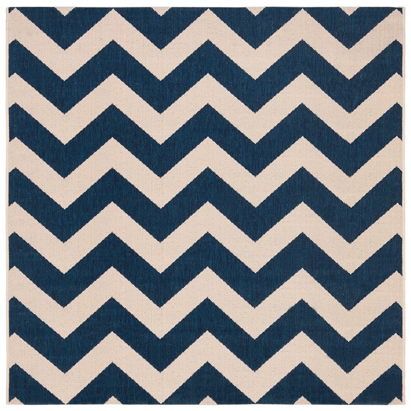 Safavieh Courtyard Navy Indoor Outdoor Rug - Square 4'