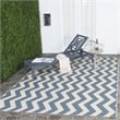 Safavieh Courtyard Blue Indoor Outdoor Rug - Square 7'10