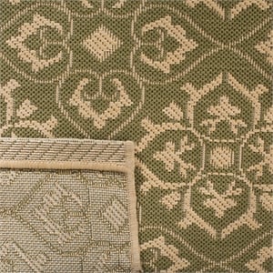 Safavieh Courtyard Green Indoor Outdoor Rug - 9' x 12'