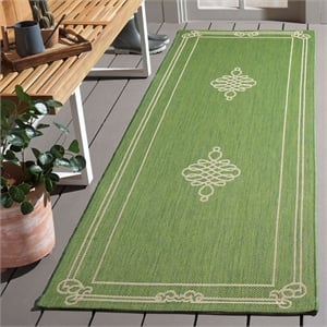 Safavieh Courtyard Green Indoor Outdoor Rug - Runner 2'7&quot x 8'2&quot