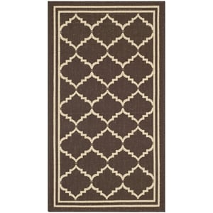 Safavieh Courtyard Chocolate Indoor Outdoor Rug - 2' x 3'7&quot
