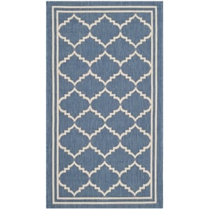 Safavieh Courtyard Blue Indoor Outdoor Rug - 2' x 3'7&quot