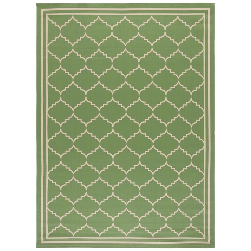 Safavieh Courtyard Green Indoor Outdoor Rug - 9' x 12'