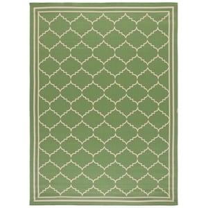 Safavieh Courtyard Green Indoor Outdoor Rug - 9' x 12'