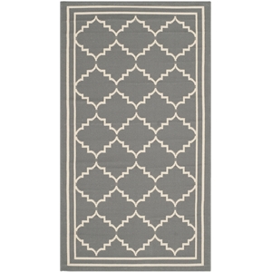 Safavieh Courtyard Grey Indoor Outdoor Rug - 2' x 3'7&quot