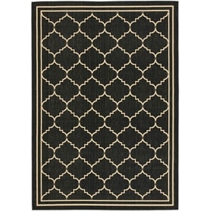 Safavieh Courtyard Black Indoor Outdoor Rug - 5'3&quot x 7'7&quot