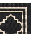 Safavieh Courtyard Black Indoor Outdoor Rug - Runner 2'3
