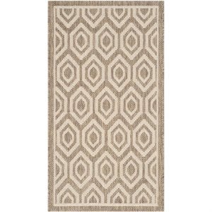 Safavieh Courtyard Brown Indoor Outdoor Rug - 2' x 3'7&quot