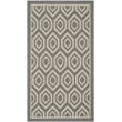 Safavieh Courtyard Anthracite Indoor Outdoor Rug - 2' x 3'7