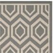 Safavieh Courtyard Anthracite Indoor Outdoor Rug - 2' x 3'7