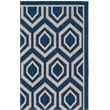 Safavieh Courtyard Navy Indoor Outdoor Rug - 5'3