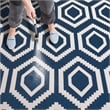 Safavieh Courtyard Navy Indoor Outdoor Rug - 5'3