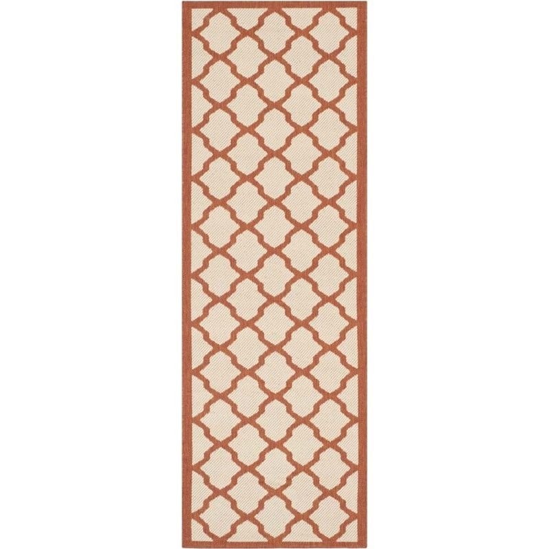 Safavieh Courtyard Beige Indoor Outdoor Rug - Runner 2'3