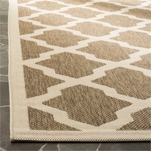 Safavieh Courtyard Brown Indoor Outdoor Rug - 6'7&quot x 9'6&quot
