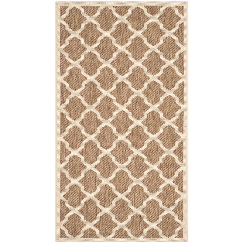 Safavieh Courtyard Brown Indoor Outdoor Rug - Runner 2'7