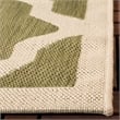 Safavieh Courtyard Green Indoor Outdoor Rug - 8' x 11'