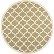 Safavieh Courtyard Green Indoor Outdoor Rug - Round 7'10