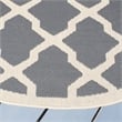 Safavieh Courtyard Anthracite Indoor Outdoor Rug - Round 7'10