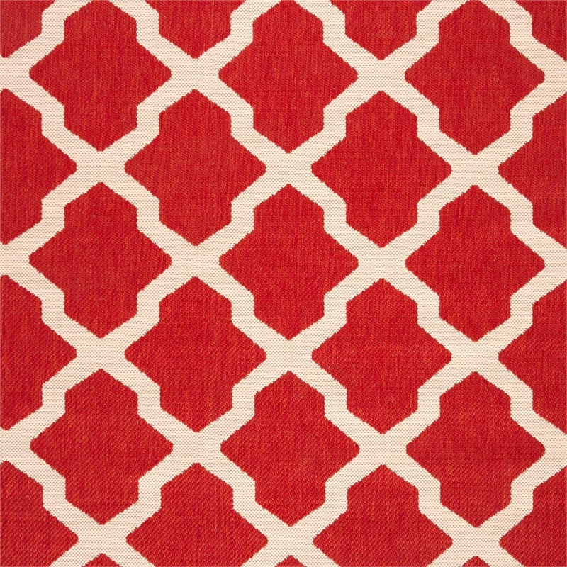 Safavieh Courtyard Red Indoor Outdoor Rug - Square 4'