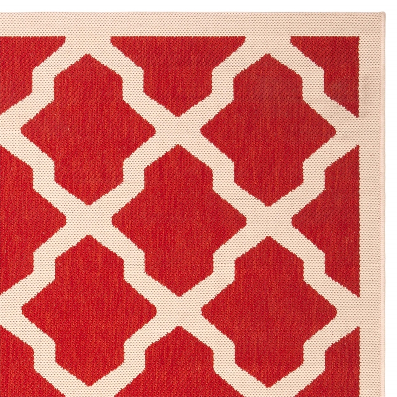 Safavieh Courtyard Red Indoor Outdoor Rug - Square 4'