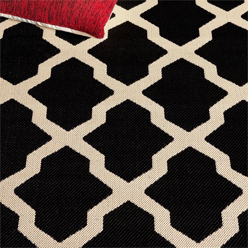 Safavieh Courtyard Black Indoor Outdoor Rug - Runner 2'3