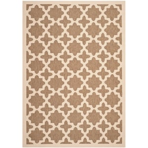 Safavieh Courtyard Brown Indoor Outdoor Rug - 6'7&quot x 9'6&quot